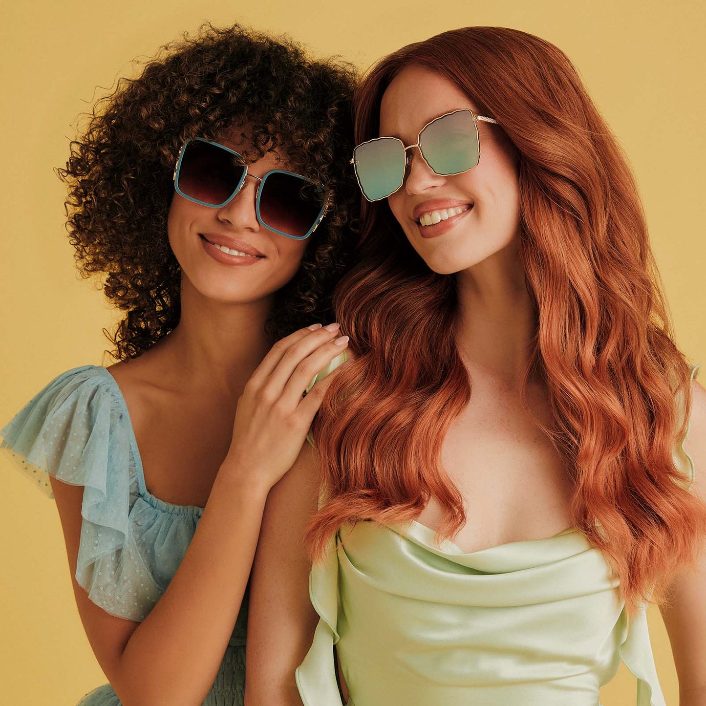 BELLE 2.0 - GOLD + ENCHANTING BLUE + BROWN GRADIENT + POLARIZED SUNGLASSES