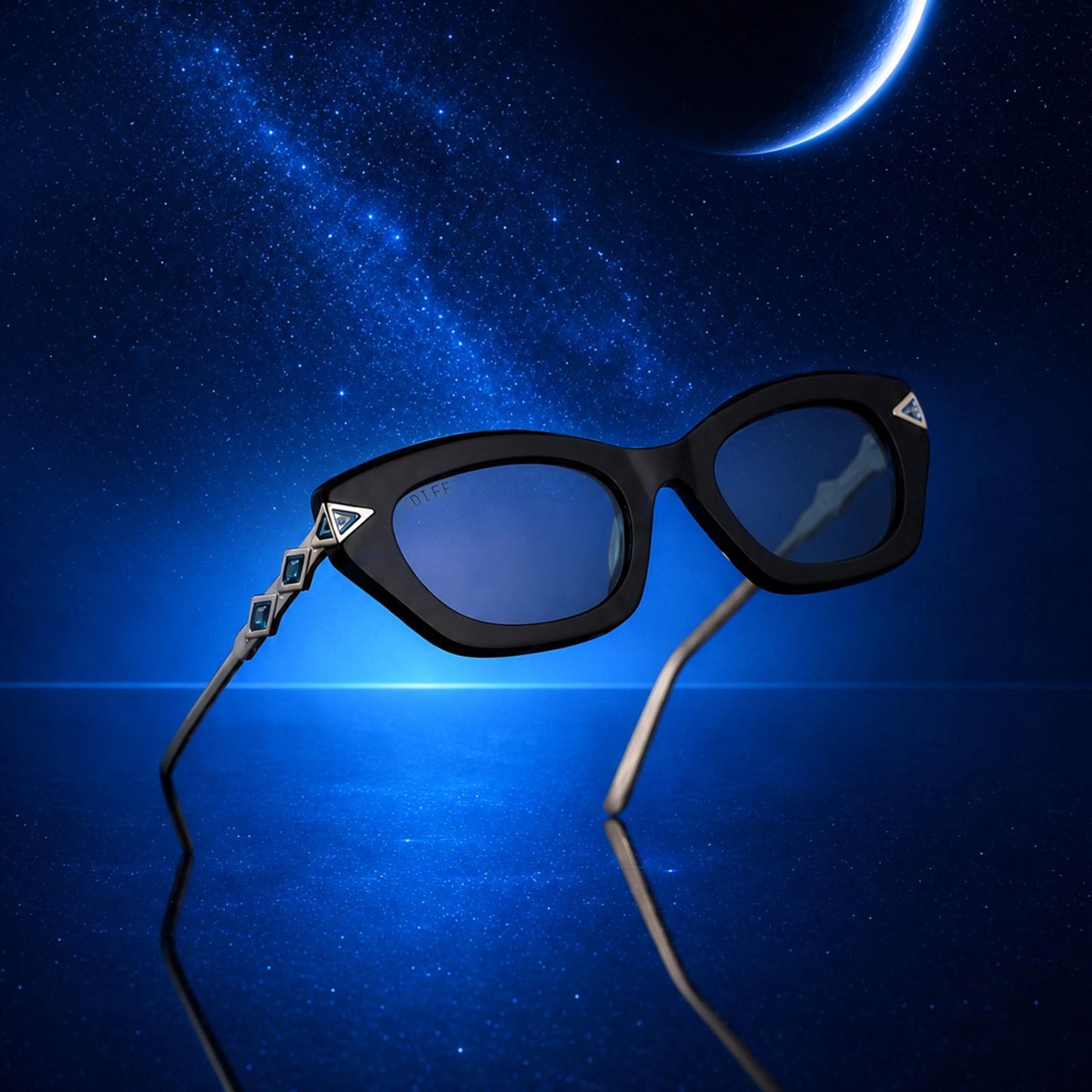 JASMINE 2.0 - BLACK + TEAL + SUNGLASSES