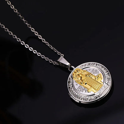 Titanium St. Benedict Necklace