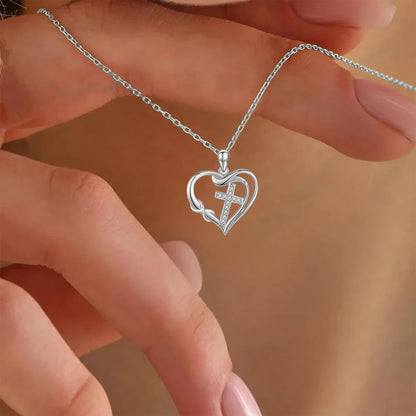 Heart & Cross Necklace