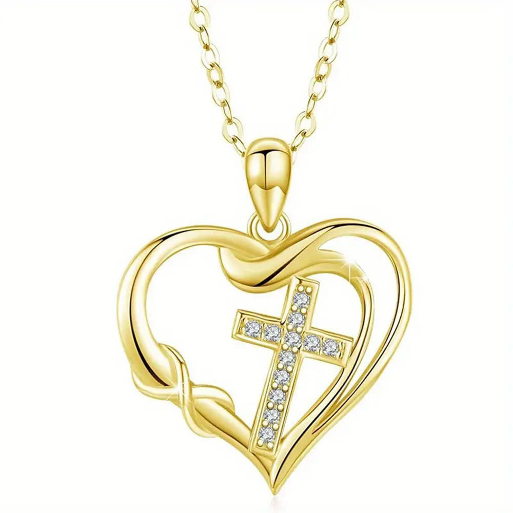 Heart & Cross Necklace
