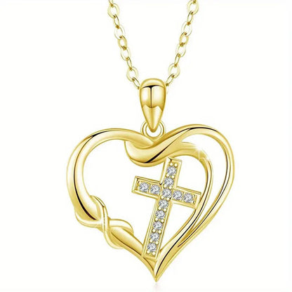 Heart & Cross Necklace