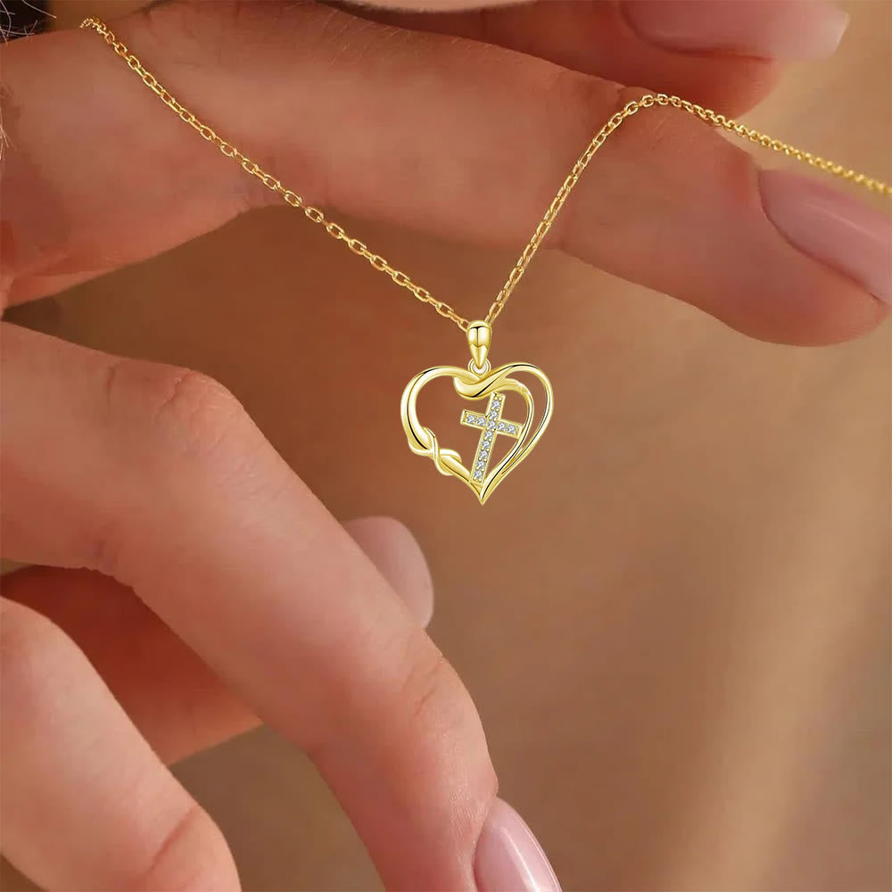 Heart & Cross Necklace