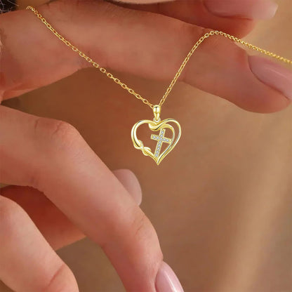 Heart & Cross Necklace