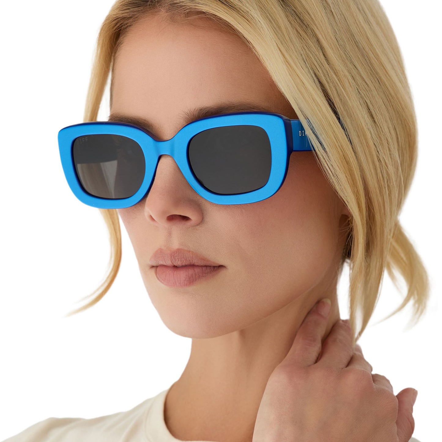 ROMY - LUMINOUS BLUE + GREY + SUNGLASSES