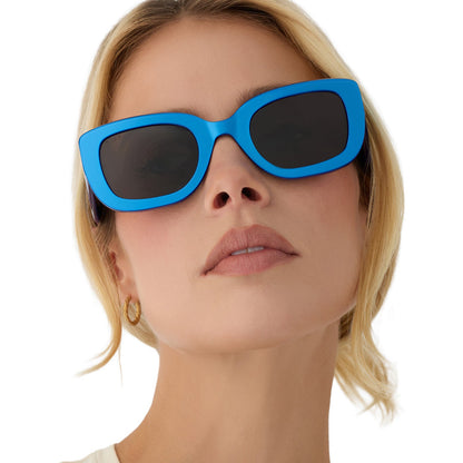 ROMY - LUMINOUS BLUE + GREY + SUNGLASSES