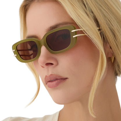 SABINE - SWEET PEA + BROWN + SUNGLASSES