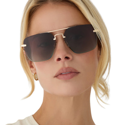 TEDDY - GOLD + BROWN GRADIENT + POLARIZED + SUNGLASSES