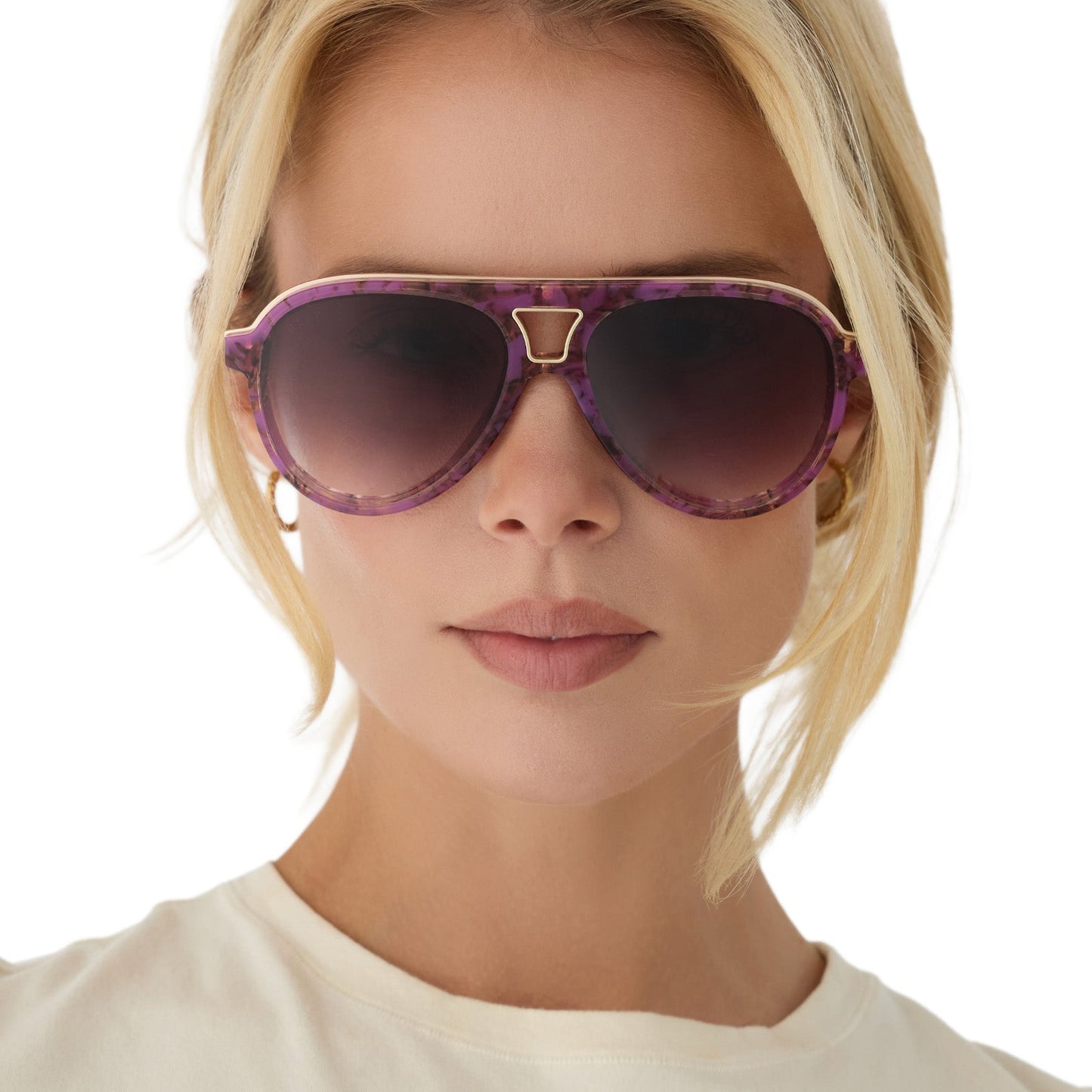TOSCA III - LAVENDER HAZE TORTOISE + BROWN GRADIENT + SUNGLASSES