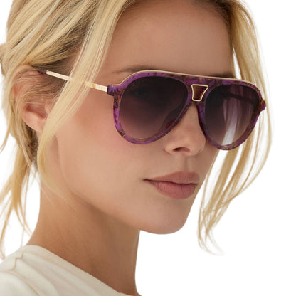 TOSCA III - LAVENDER HAZE TORTOISE + BROWN GRADIENT + SUNGLASSES