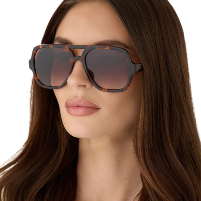 LAYTON - RICH TORTOISE + BROWN GRADIENT SUNGLASSES