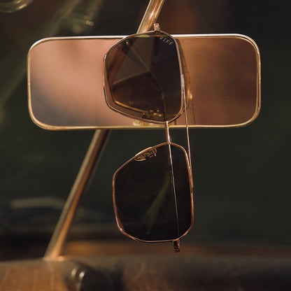 BERKELY - CHAMPAGNE GOLD + ALOE GREEN GRADIENT + POLARIZED SUNGLASSES