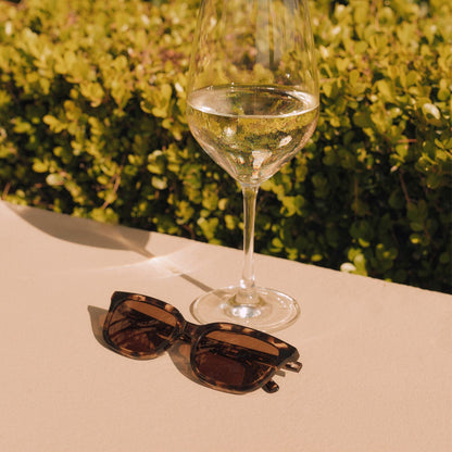 HANNAH - ESPRESSO TORTOISE + BROWN + POLARIZED SUNGLASSES