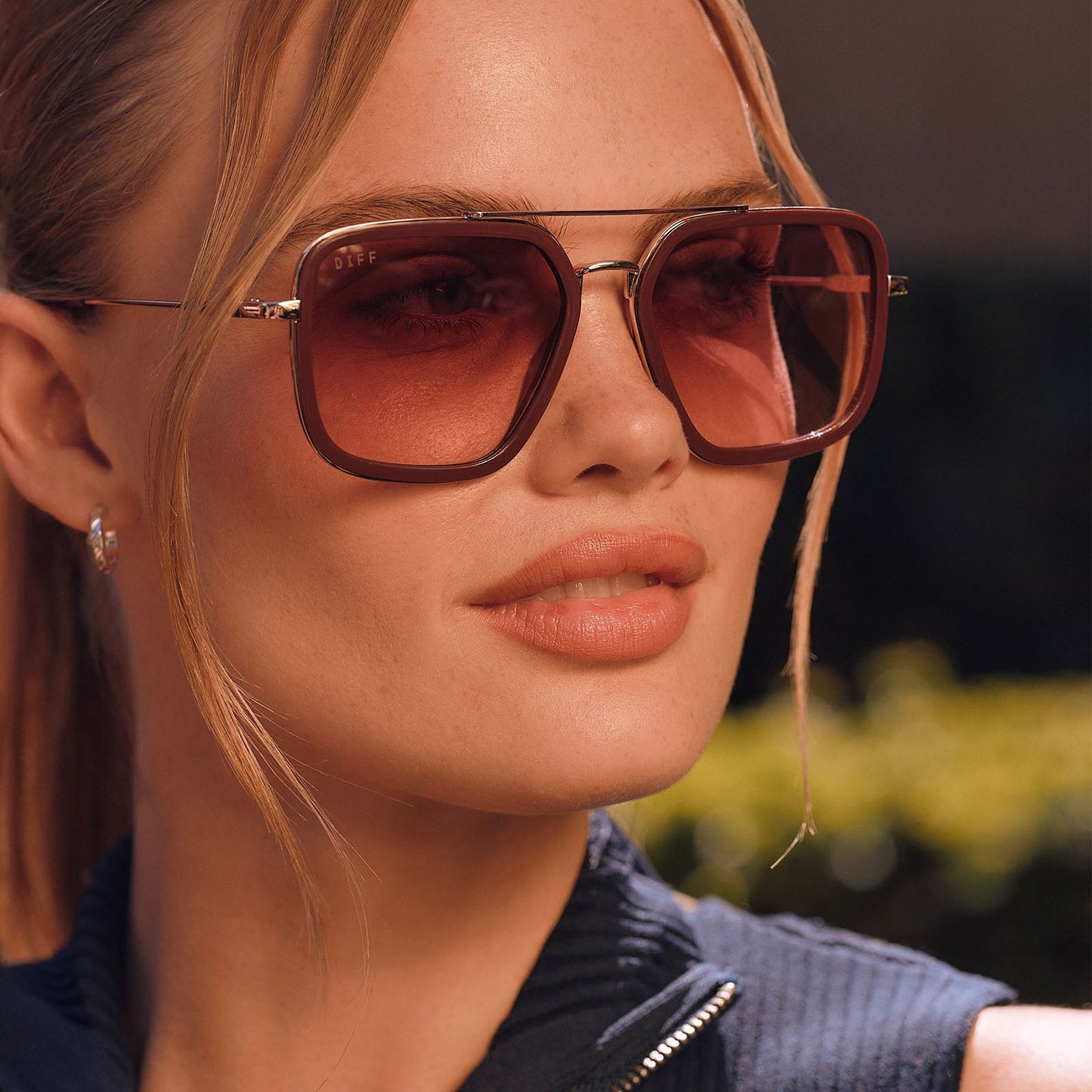 JORDAN - RUGBY RED + BURGUNDY GRADIENT SUNGLASSES