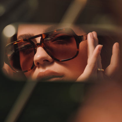 LAYTON - RICH TORTOISE + BROWN GRADIENT SUNGLASSES