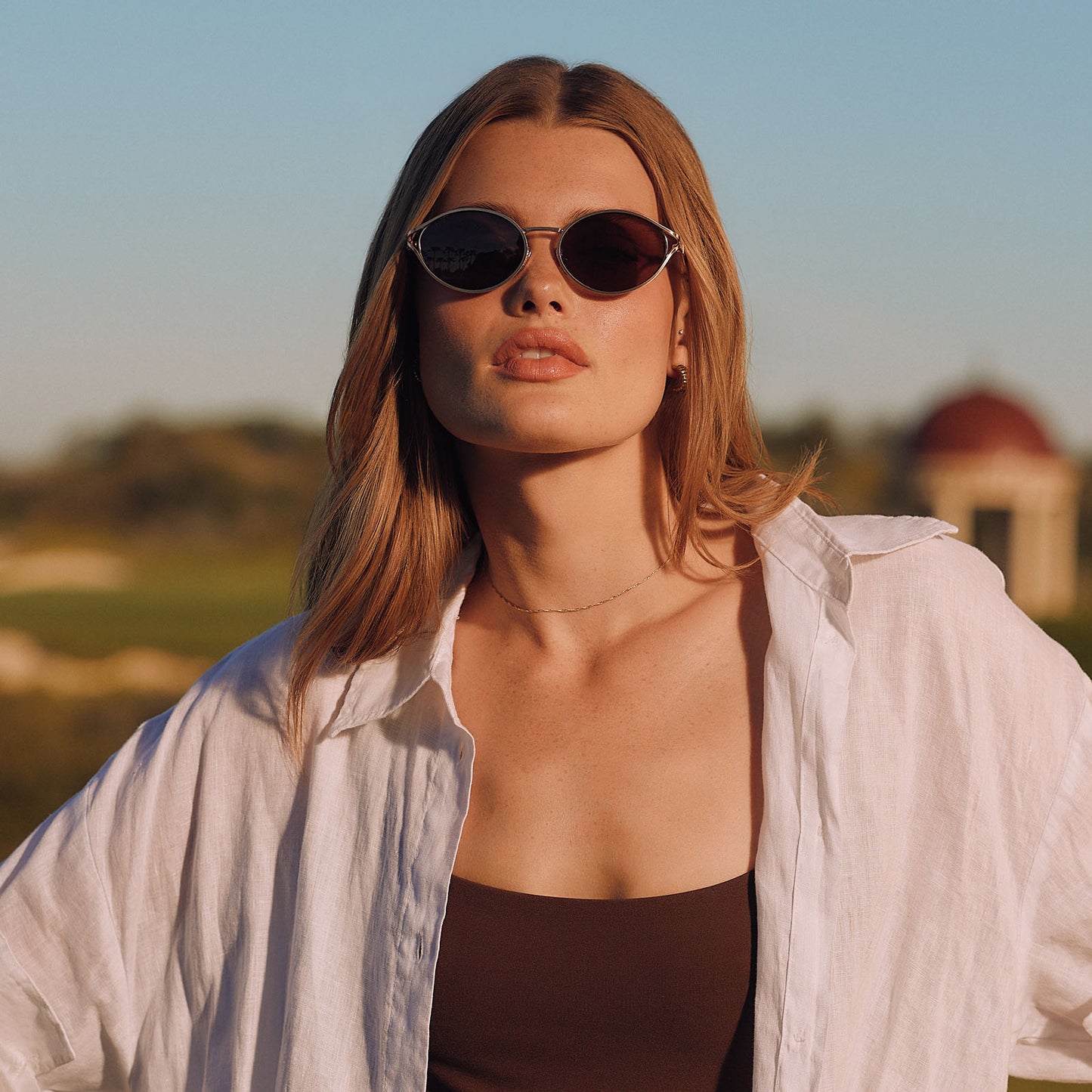 JULIETTE - BRUSHED GOLD + TRUFFLE + POLARIZED SUNGLASSES
