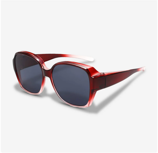 KNAAP™ | Serene Wear-Over Sunglasses – Crimson