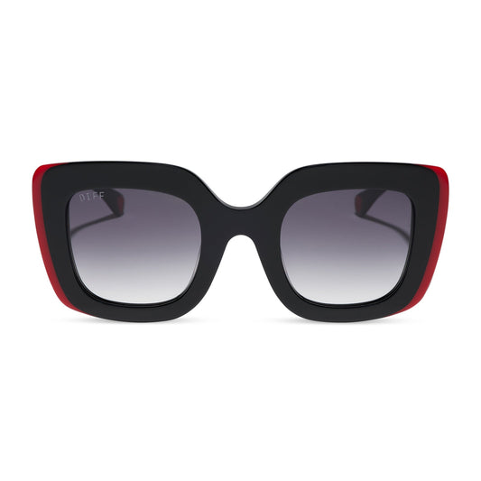 QUEEN OF HEARTS - BLACK + GREY GRADIENT + SUNGLASSES