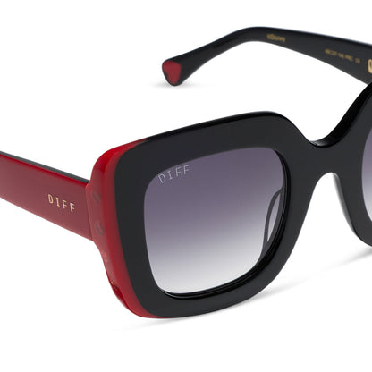 QUEEN OF HEARTS - BLACK + GREY GRADIENT + SUNGLASSES