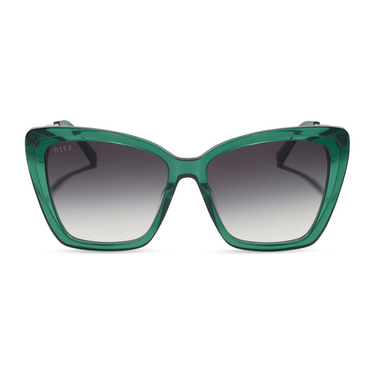 BECKY II - DEEP GREEN + GREY GRADIENT + SUNGLASSES