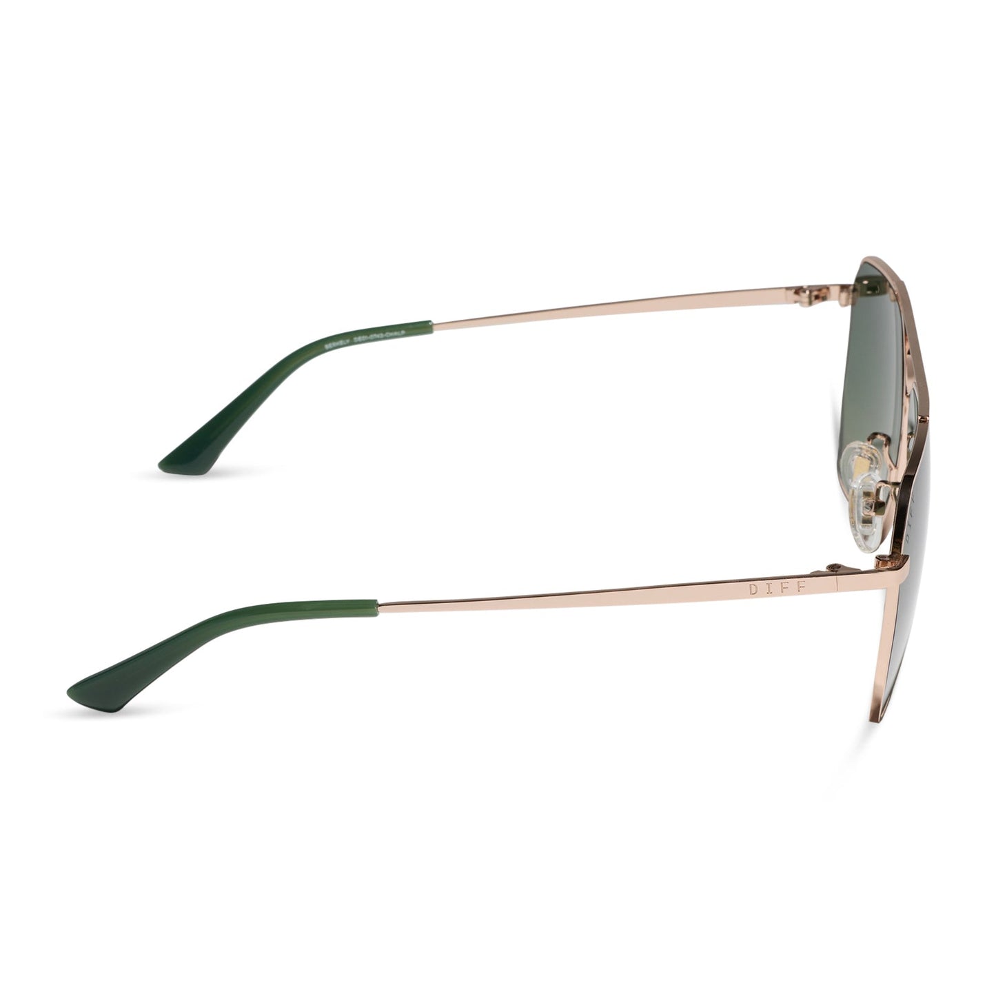 BERKELY - CHAMPAGNE GOLD + ALOE GREEN GRADIENT + POLARIZED SUNGLASSES