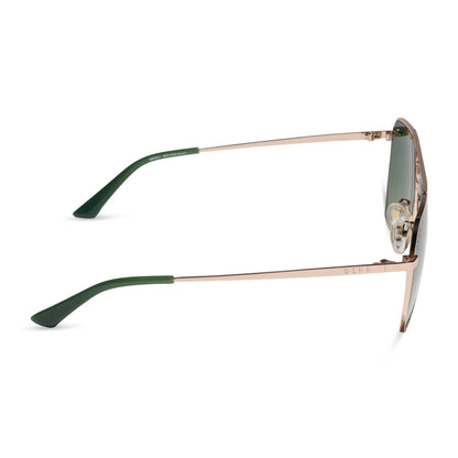 BERKELY - CHAMPAGNE GOLD + ALOE GREEN GRADIENT + POLARIZED SUNGLASSES