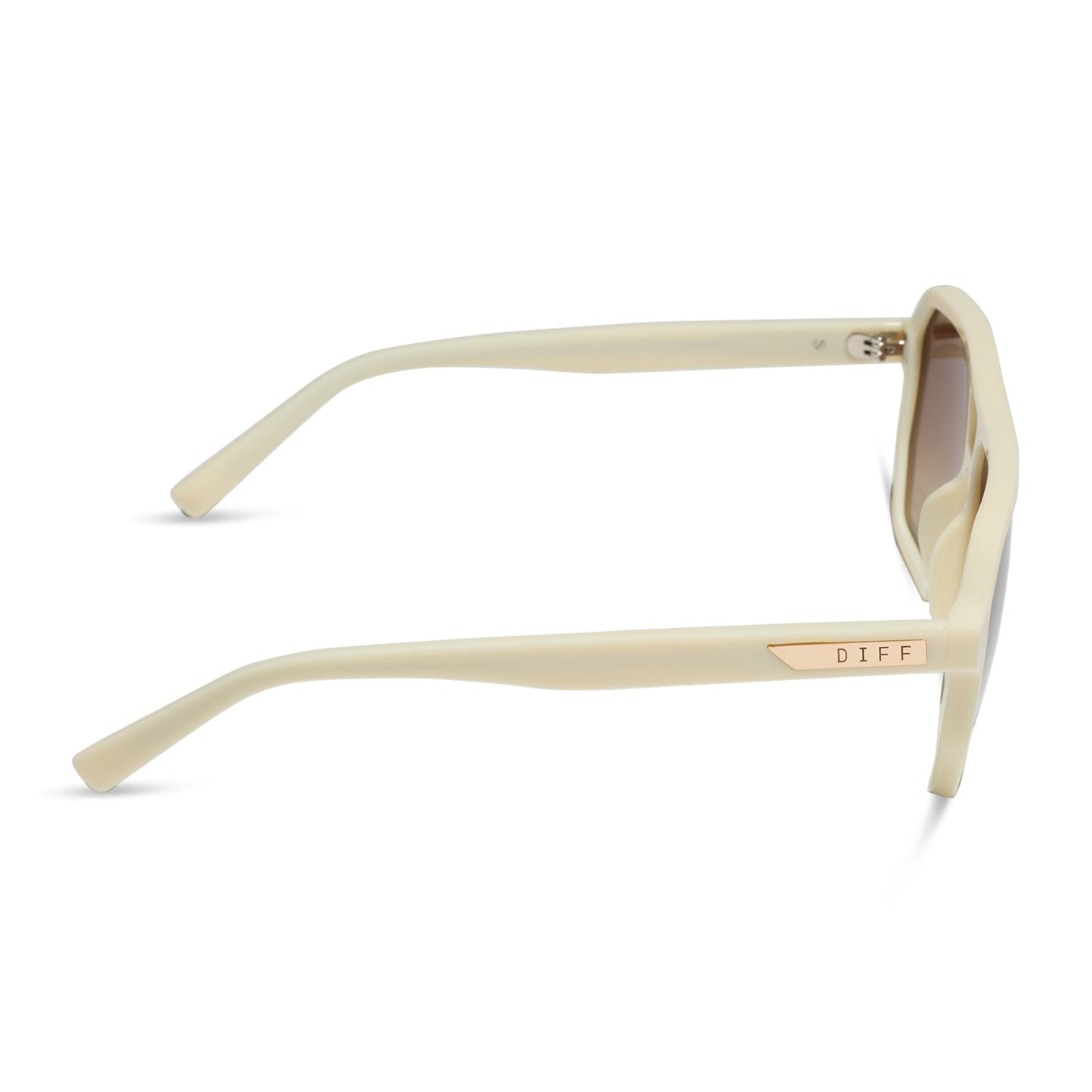 CAMERON - COURTSIDE IVORY + BROWN GRADIENT + POLARIZED SUNGLASSES