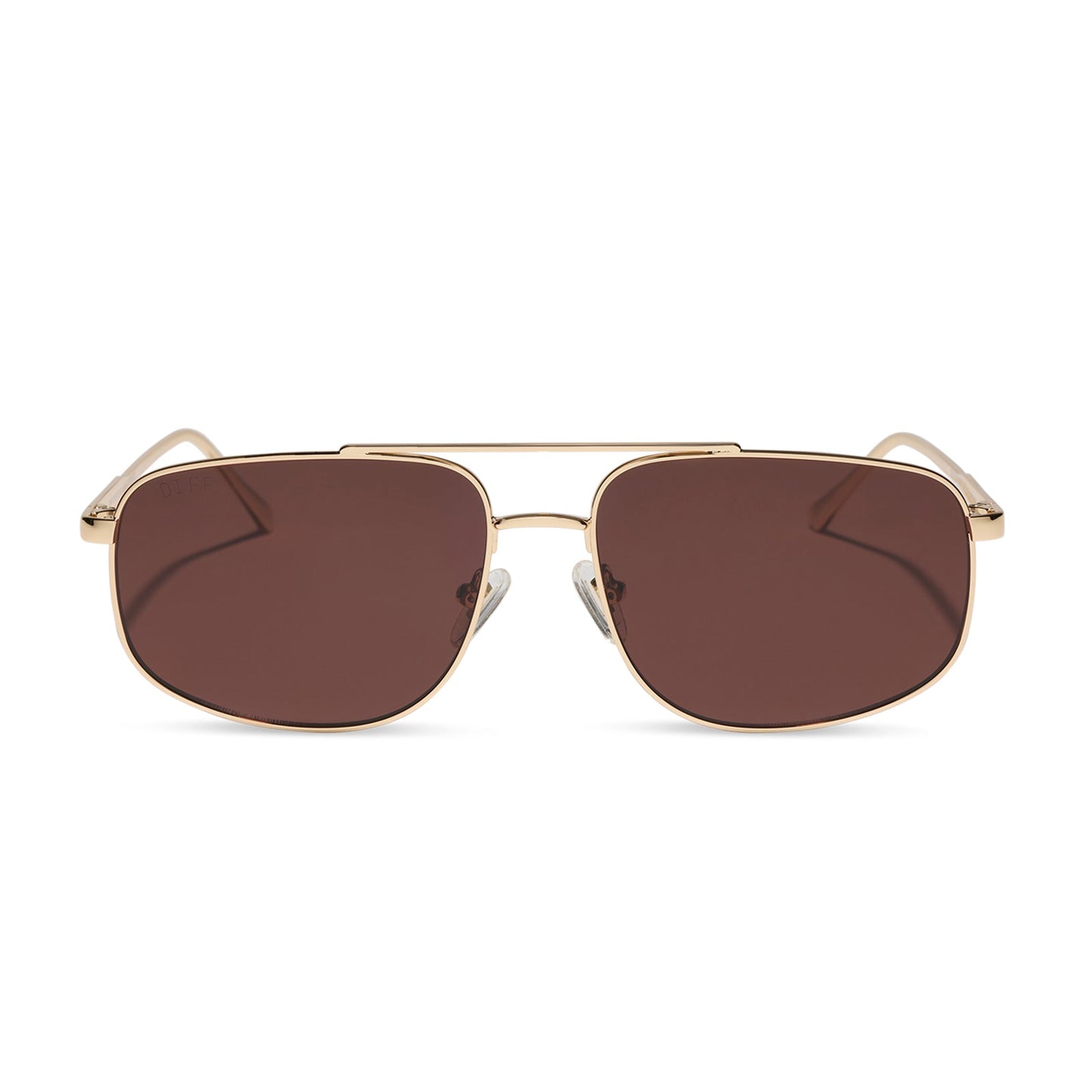 CHARLEY - GOLD + BROWN + POLARIZED SUNGLASSES