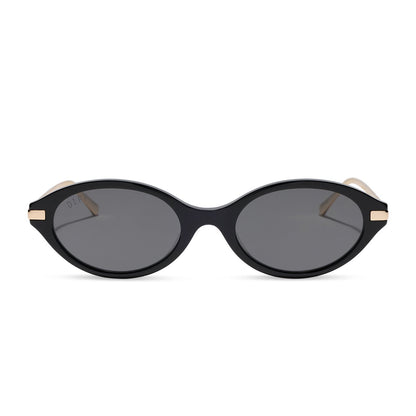 CLAUDINE - BLACK + GREY + POLARIZED + SUNGLASSES