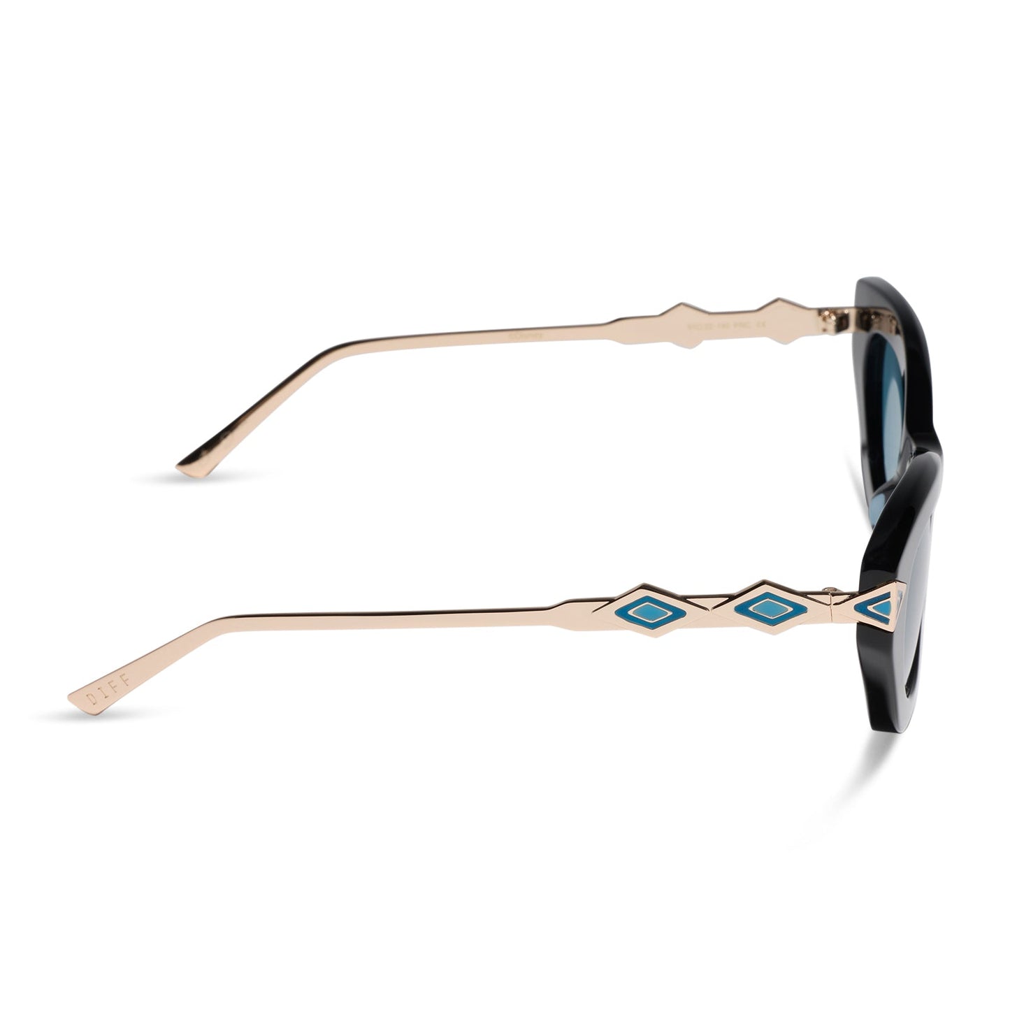 JASMINE 2.0 - BLACK + TEAL + SUNGLASSES