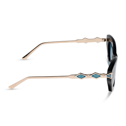JASMINE 2.0 - BLACK + TEAL + SUNGLASSES