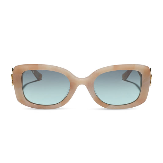 MOANA - BEIGE TORTOISE + SEAFOAM GREEN + SUNGLASSES