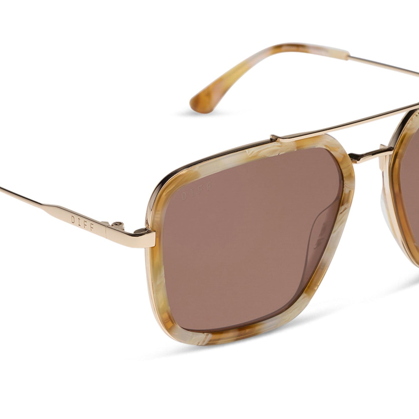 JORDAN - GILDED TORTOISE + BROWN + SUNGLASSES