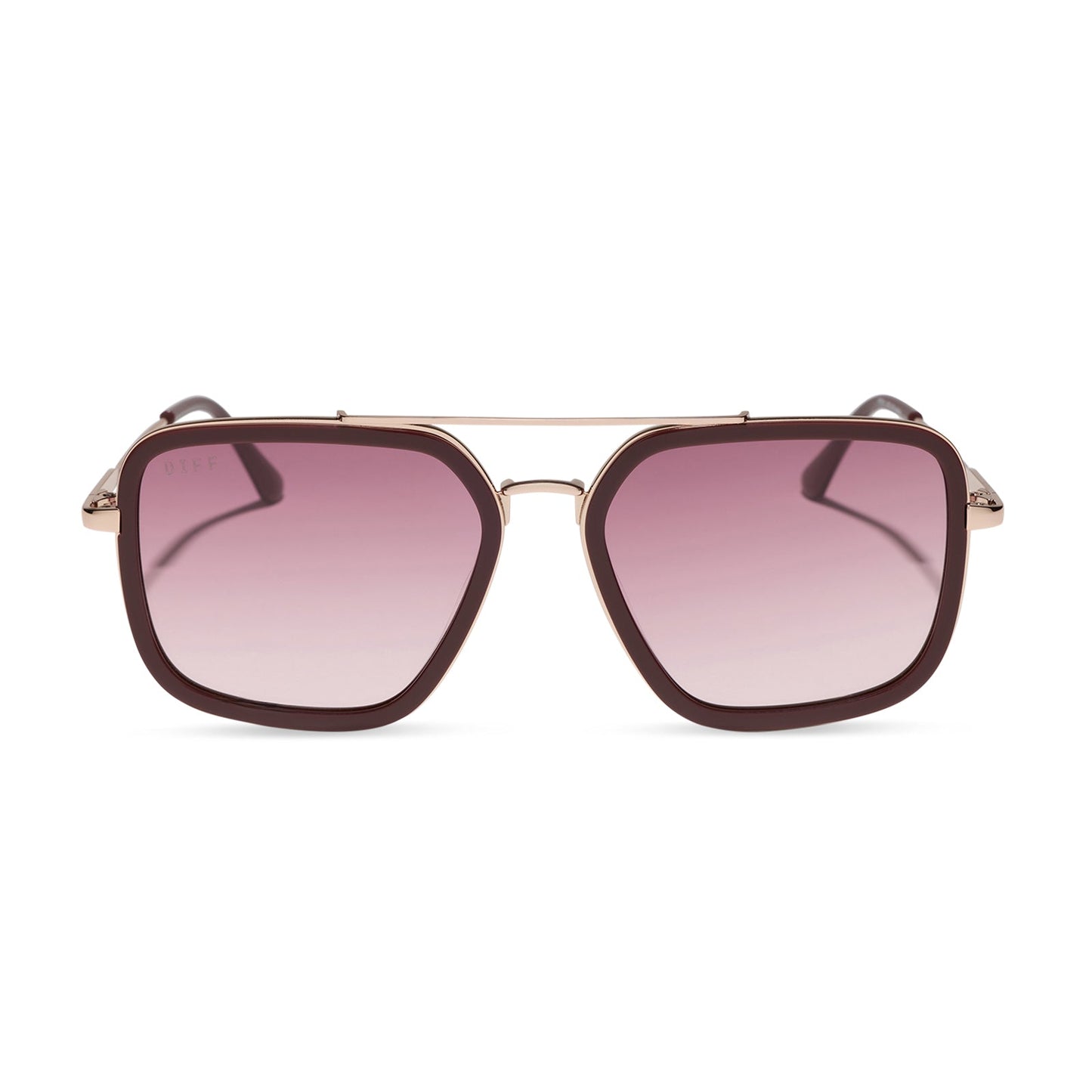 JORDAN - RUGBY RED + BURGUNDY GRADIENT SUNGLASSES