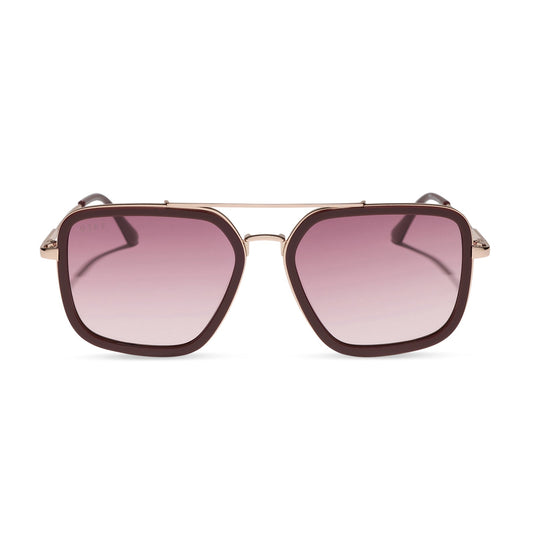JORDAN - RUGBY RED + BURGUNDY GRADIENT SUNGLASSES