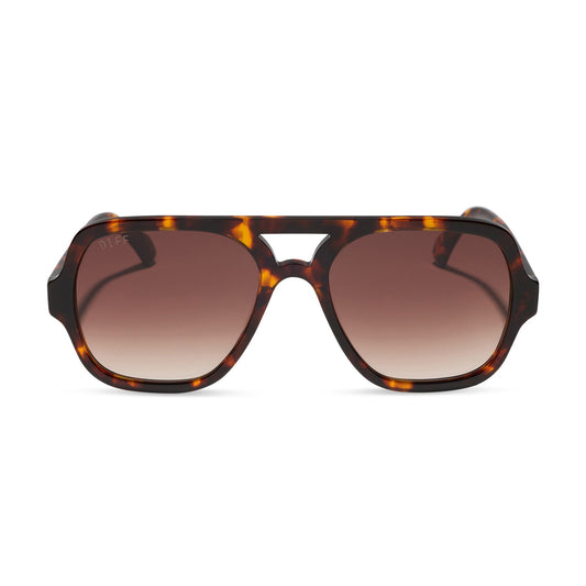 LAYTON - RICH TORTOISE + BROWN GRADIENT SUNGLASSES