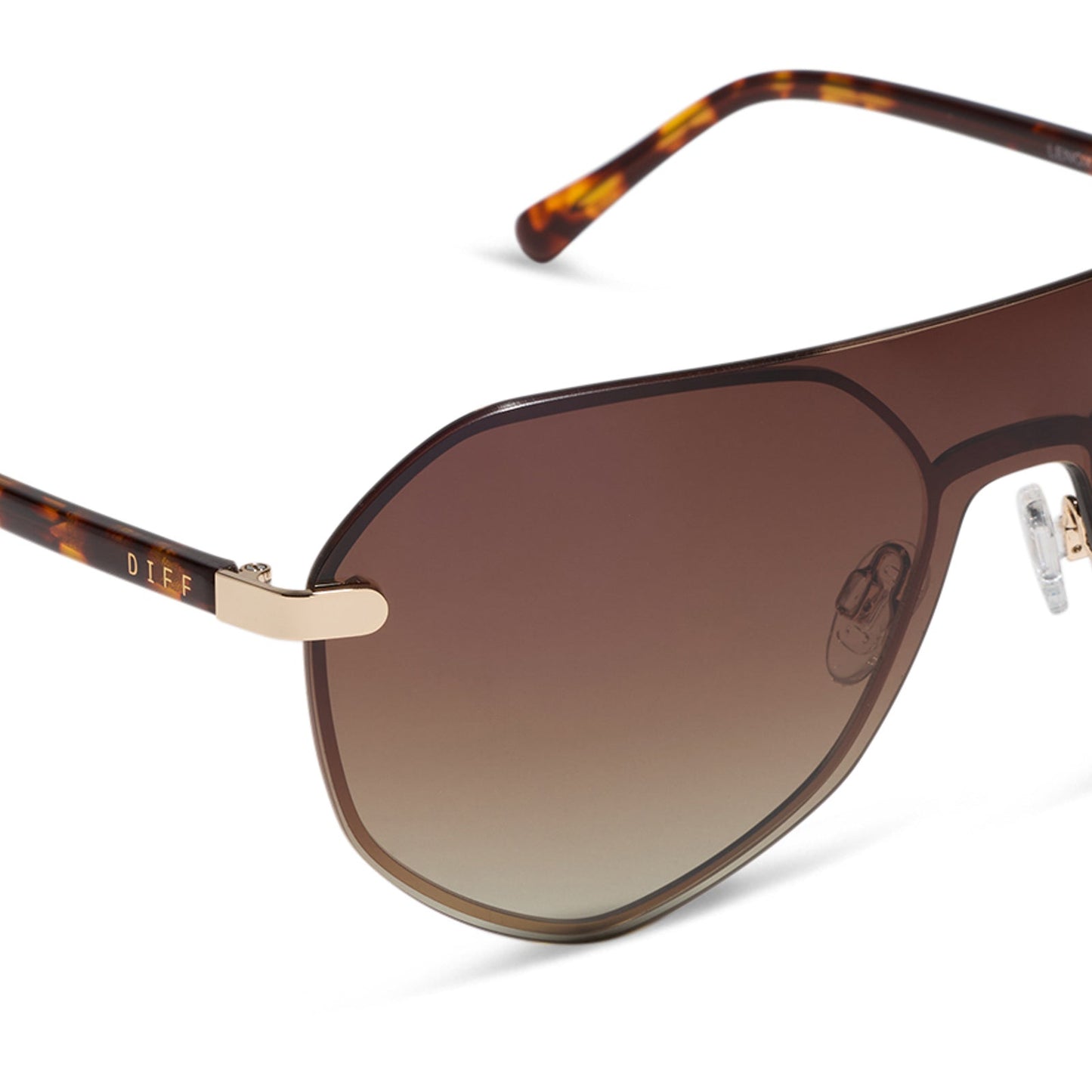 LONNIE - GOLD + BROWN GRADIENT + POLARIZED + SUNGLASSES