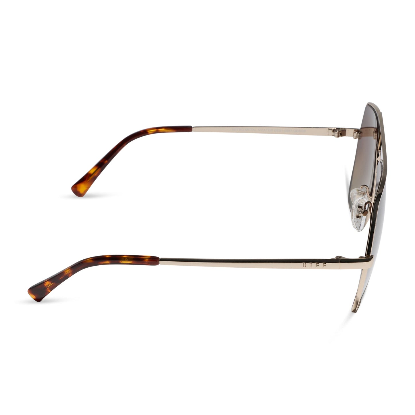 MAUDE - GOLD + BROWN GRADIENT + POLARIZED + SUNGLASSES