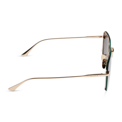 TEDDY - GOLD + BROWN GRADIENT + POLARIZED + SUNGLASSES