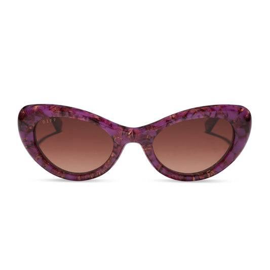ZARIA - LAVENDER HAZE TORTOISE + BROWN GRADIENT + SUNGLASSES