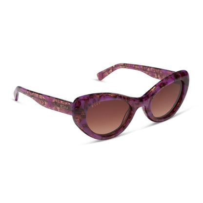 ZARIA - LAVENDER HAZE TORTOISE + BROWN GRADIENT + SUNGLASSES
