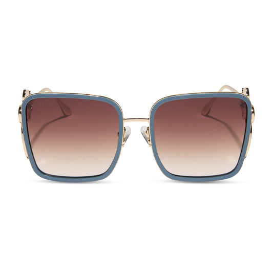 BELLE 2.0 - GOLD + ENCHANTING BLUE + BROWN GRADIENT + POLARIZED SUNGLASSES
